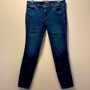 Dark Low Rise Express Jeans-Legging Fit